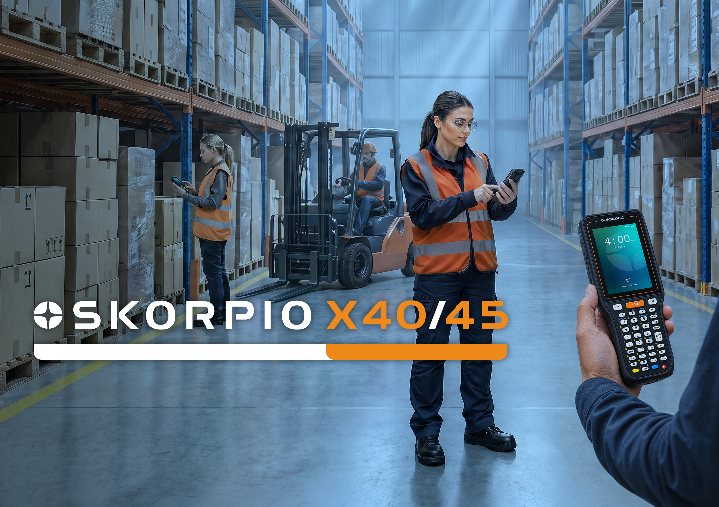 Skorpio X40/45  終日の運用を支える次世代キー搭載モバイルコンピュータ